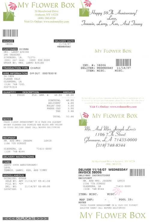 LASER invoice HIGH RESOLUTION